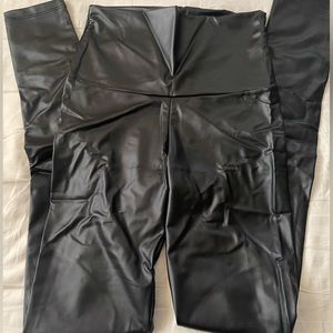 Faux leather leggings